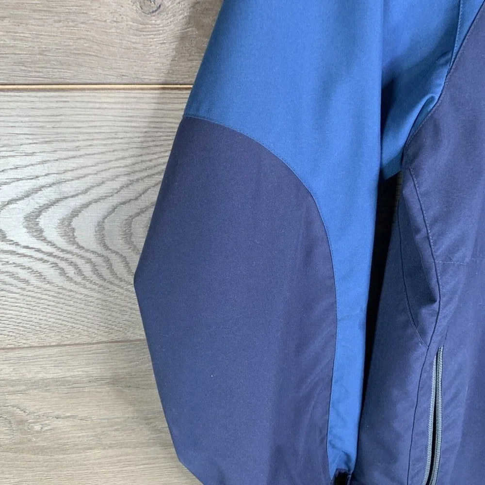Tri-Mountain Coat Mens L Blue Full Zip Hook & Loop Cuff & Collar NBS Reno Embrod - Picture 4 of 14